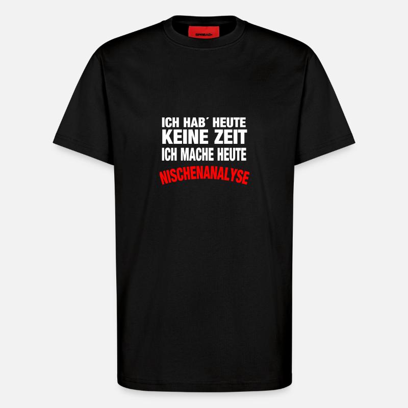 Nischenanalyse - T-Shirt - made by SPREAD - SOLID BLACK