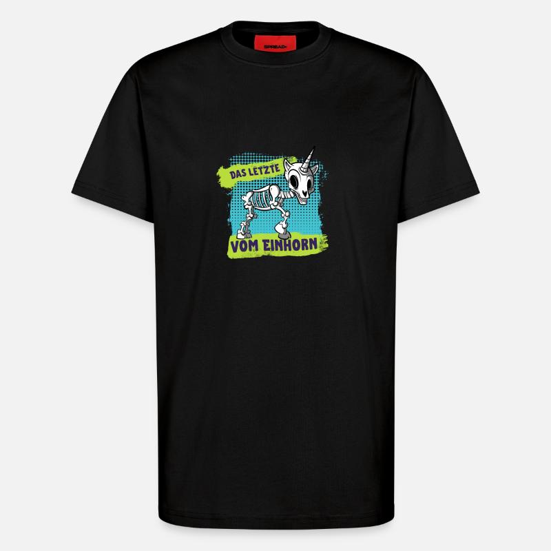 Das letzte vom Einhorn - T-Shirt - made by SPREAD - SOLID BLACK