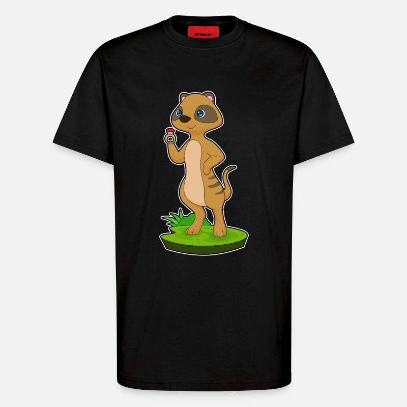 Erdmännchen Ring - T-Shirt - made by SPREAD - SOLID BLACK