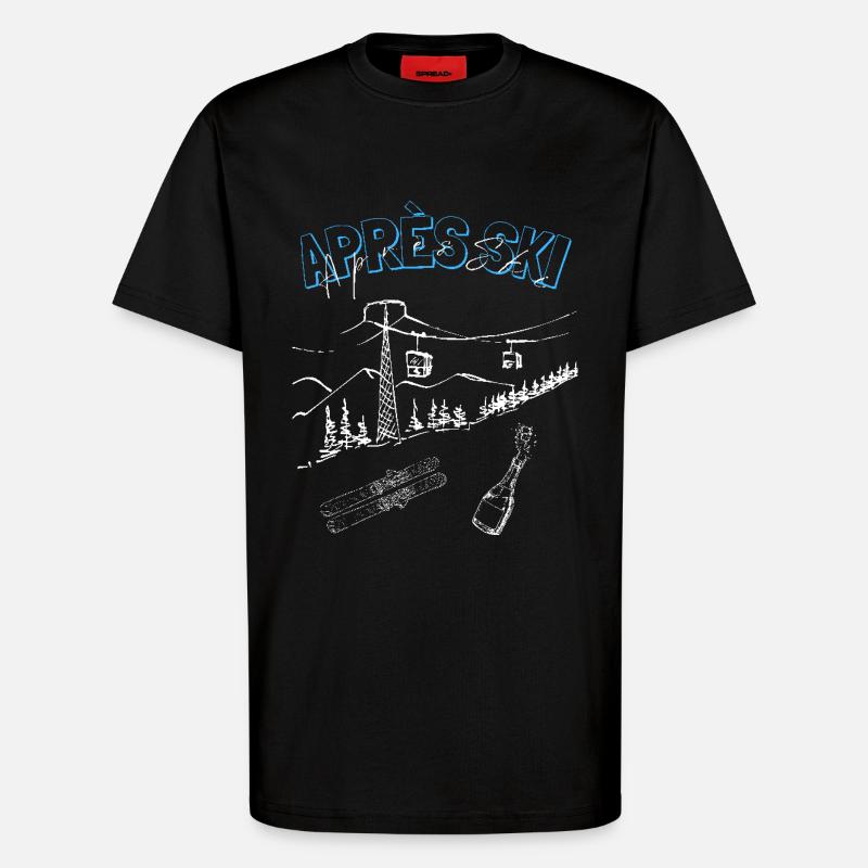 Cooler Unisex-After-Ski-Pullover, Après-Ski - T-Shirt - made by SPREAD - SOLID BLACK