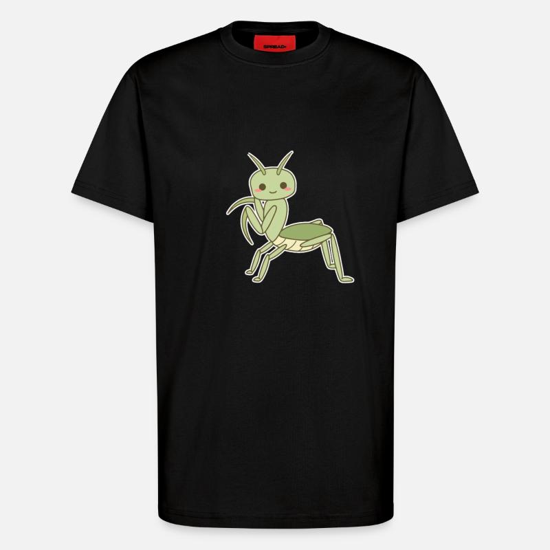 Elegante Gottesanbeterin - T-Shirt - made by SPREAD - SOLID BLACK