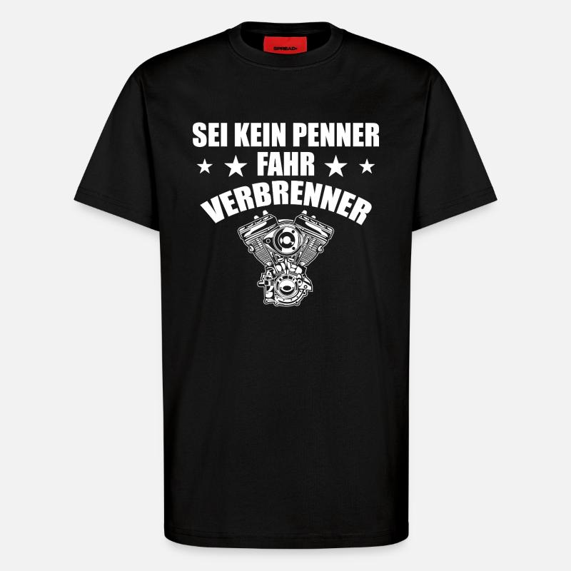Combustion Engine Car Saying - T-Shirt - made by SPREAD - SOLID BLACK