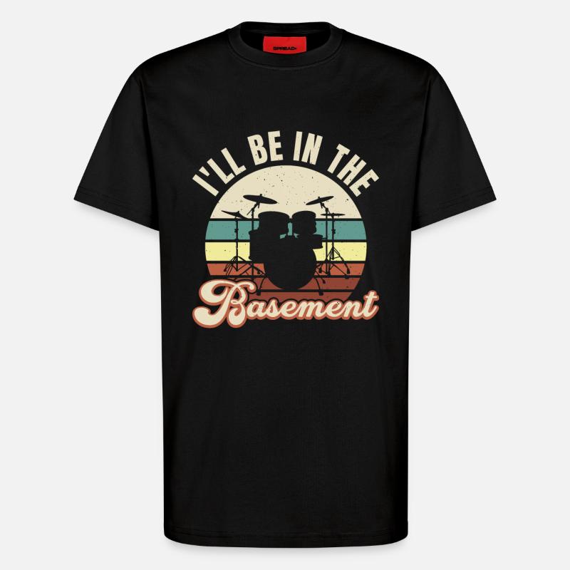 ICH WERDE IM KELLER SEIN - T-Shirt - made by SPREAD - SOLID BLACK