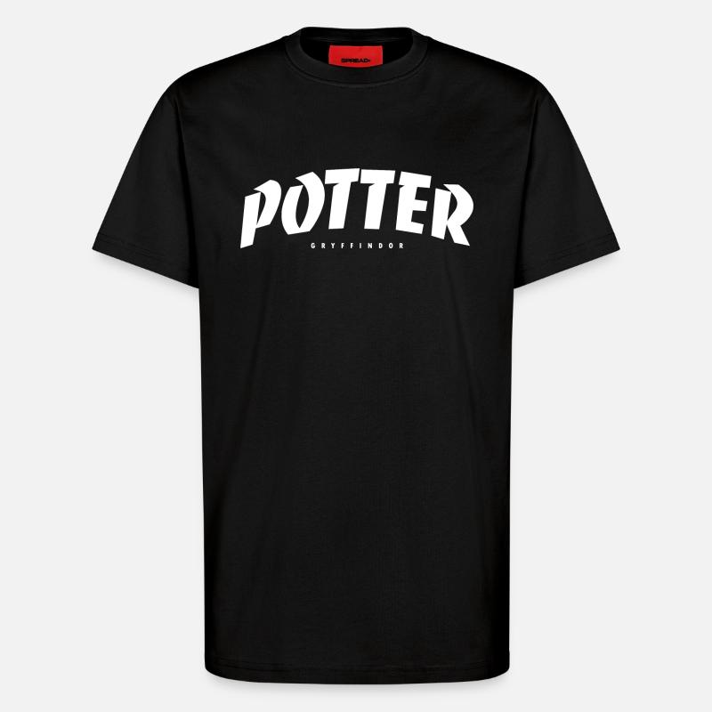 Citation de Potter - T-shirt bio décontracté fabriqué en UE - SOLID BLACK
