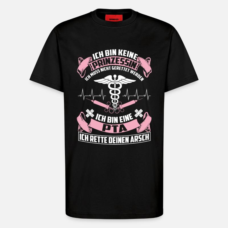 PTA - Pharmazeutisch-technische Assistentin - T-Shirt - made by SPREAD - SOLID BLACK