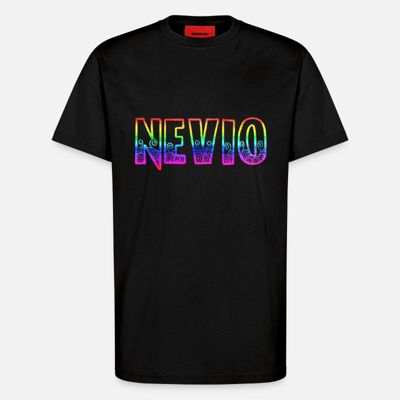 nevio rs rainbow - T-Shirt - made by SPREAD - SOLID BLACK