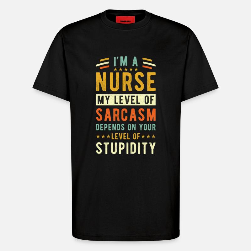 Krankenschwester Geschenk - T-Shirt - made by SPREAD - SOLID BLACK