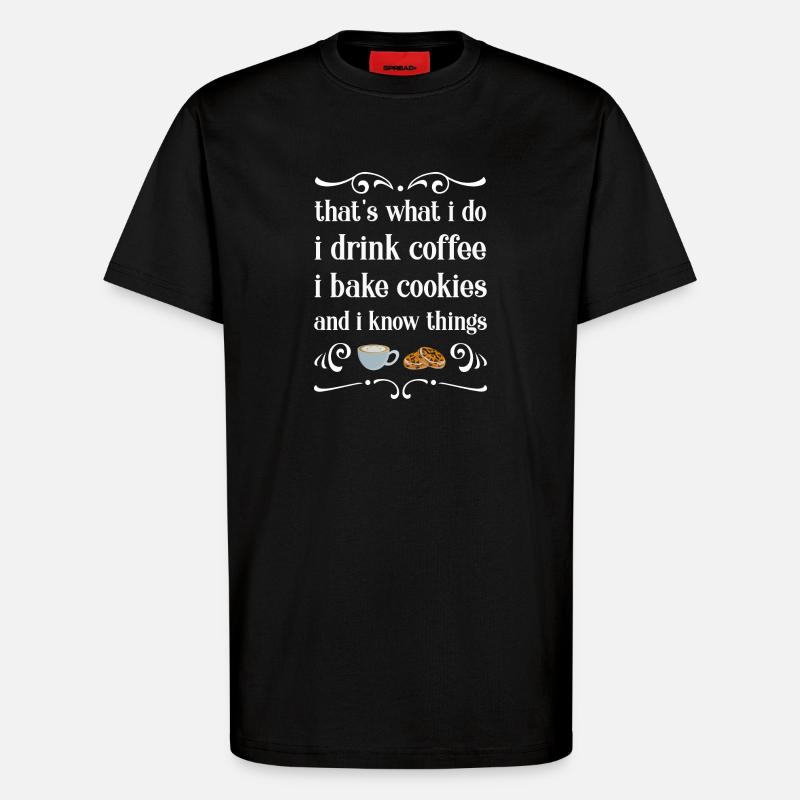 Backen Bäcker Bäckerin - T-Shirt - made by SPREAD - SOLID BLACK