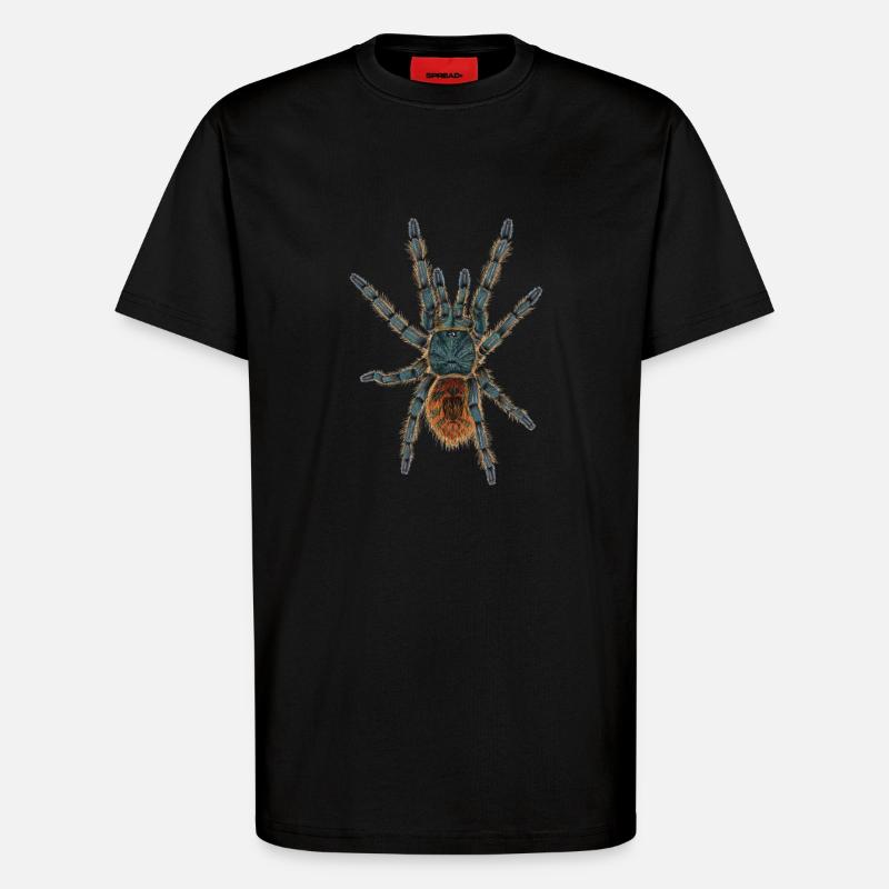 spider tarantula Illustration without shadow - T-Shirt - made by SPREAD - SOLID BLACK