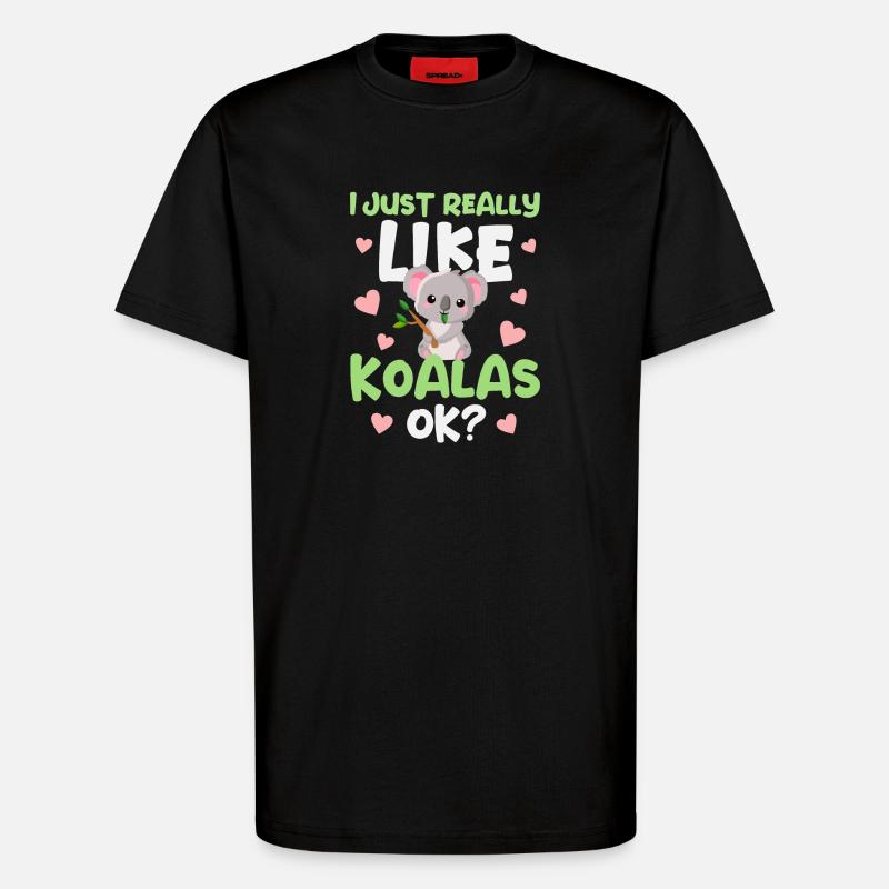 Koala Koala Bear - T-Shirt - made by SPREAD - SOLID BLACK
