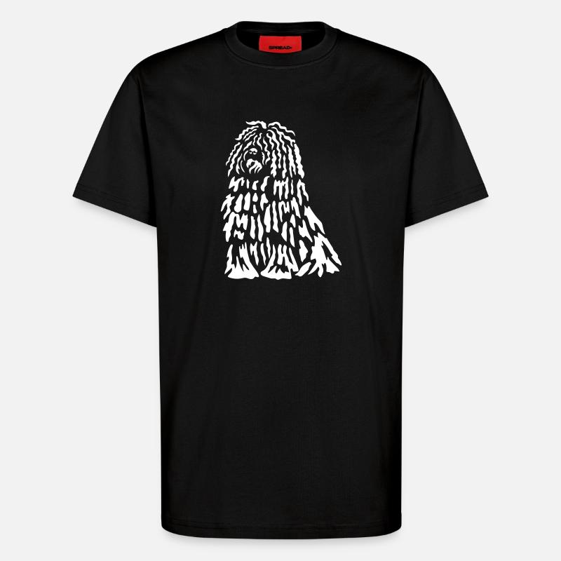 Puli "Black Edition" - T-Shirt - made by SPREAD - SOLID BLACK