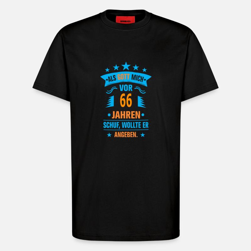 66 - T-Shirt - made by SPREAD - SOLID BLACK