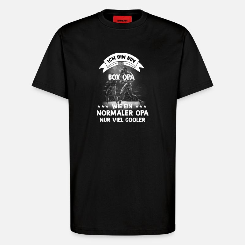 Box Opa Design - T-Shirt - made by SPREAD - SOLID BLACK