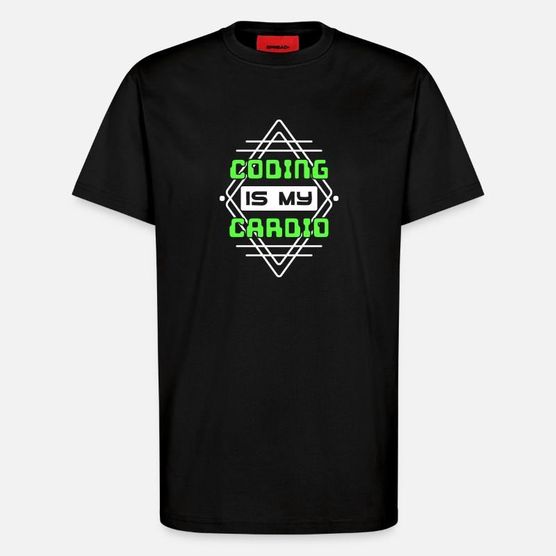 Developer Statement Code Skripting Webentwickler - T-Shirt - made by SPREAD - SOLID BLACK