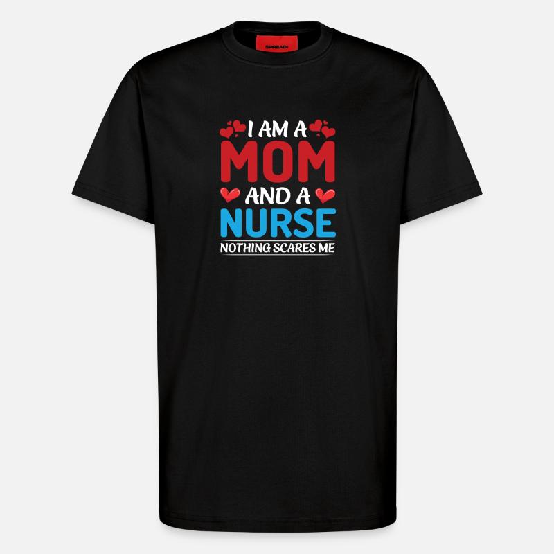 Conception de maman et d’aidant - T-shirt bio décontracté fabriqué en UE - SOLID BLACK