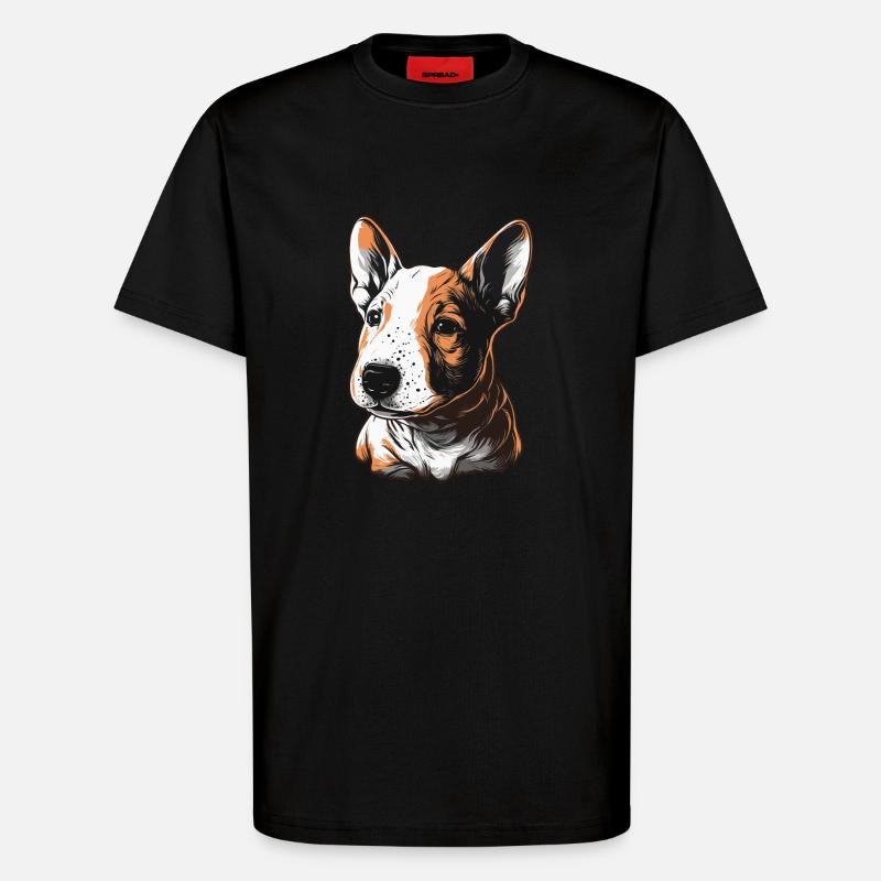 Bullterrier Welpe - T-Shirt - made by SPREAD - SOLID BLACK