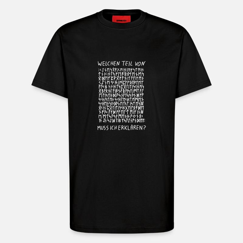 Runen - T-Shirt - made by SPREAD - SOLID BLACK