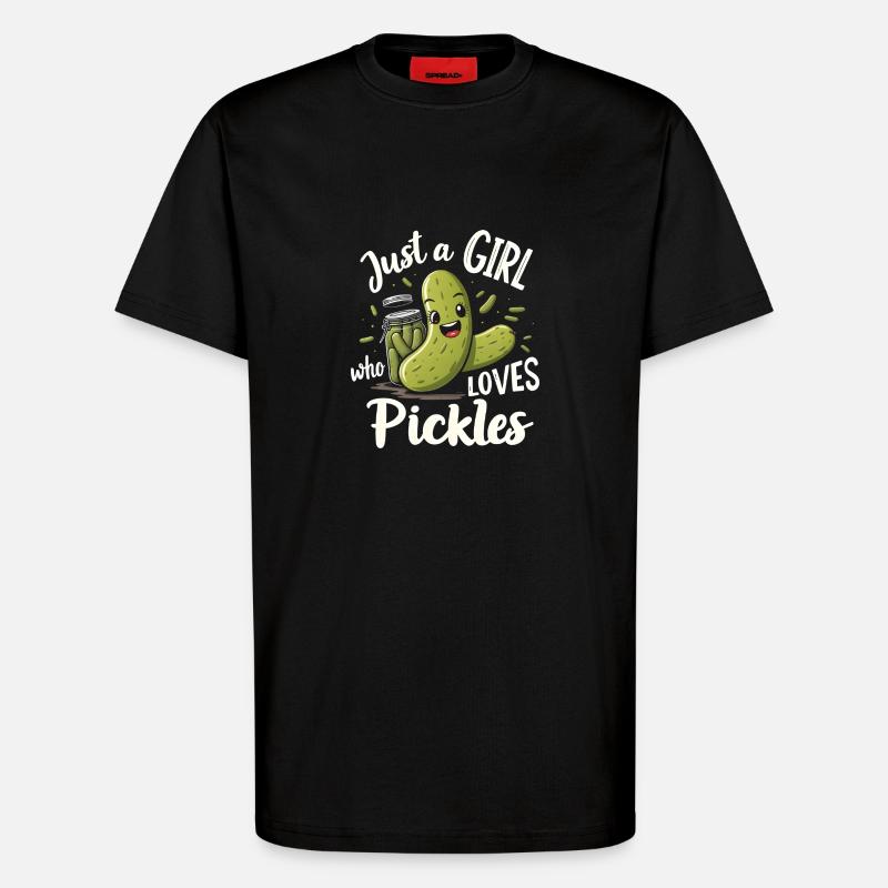 SAURE GURKEN - T-Shirt - made by SPREAD - SOLID BLACK