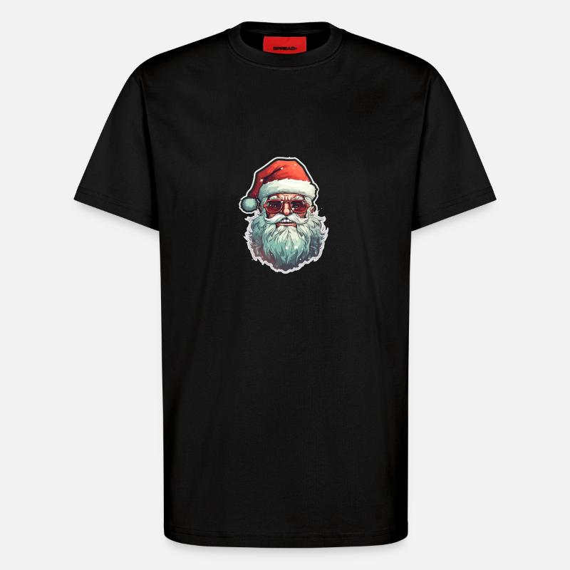 Weihnachtsmann - Illustration - T-Shirt - made by SPREAD - SOLID BLACK