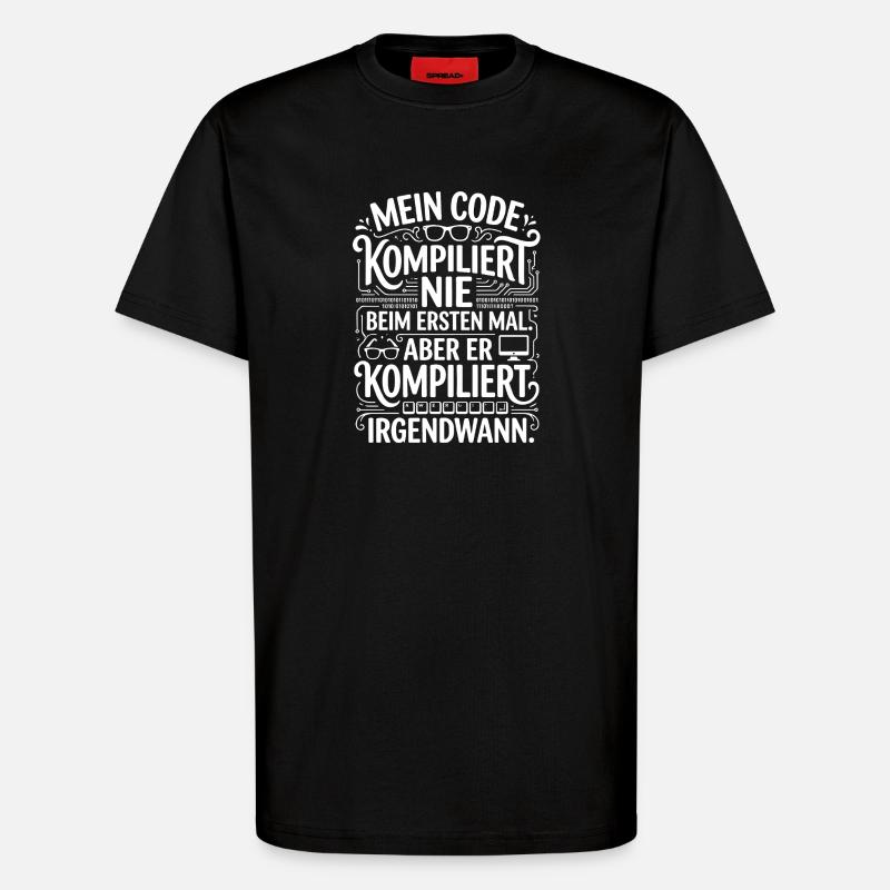 Mon code ne compile pas du premier coup - T-shirt bio décontracté fabriqué en UE - SOLID BLACK