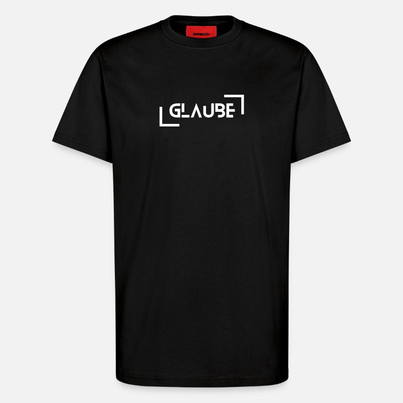 Glaube - T-Shirt - made by SPREAD - SOLID BLACK