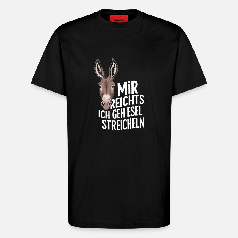 Donkey Donkey Mule Muli - T-Shirt - made by SPREAD - SOLID BLACK
