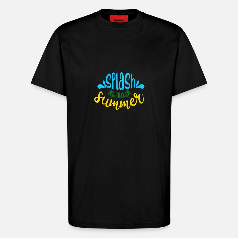 Planschen Sie in den Sommer - T-Shirt - made by SPREAD - SOLID BLACK