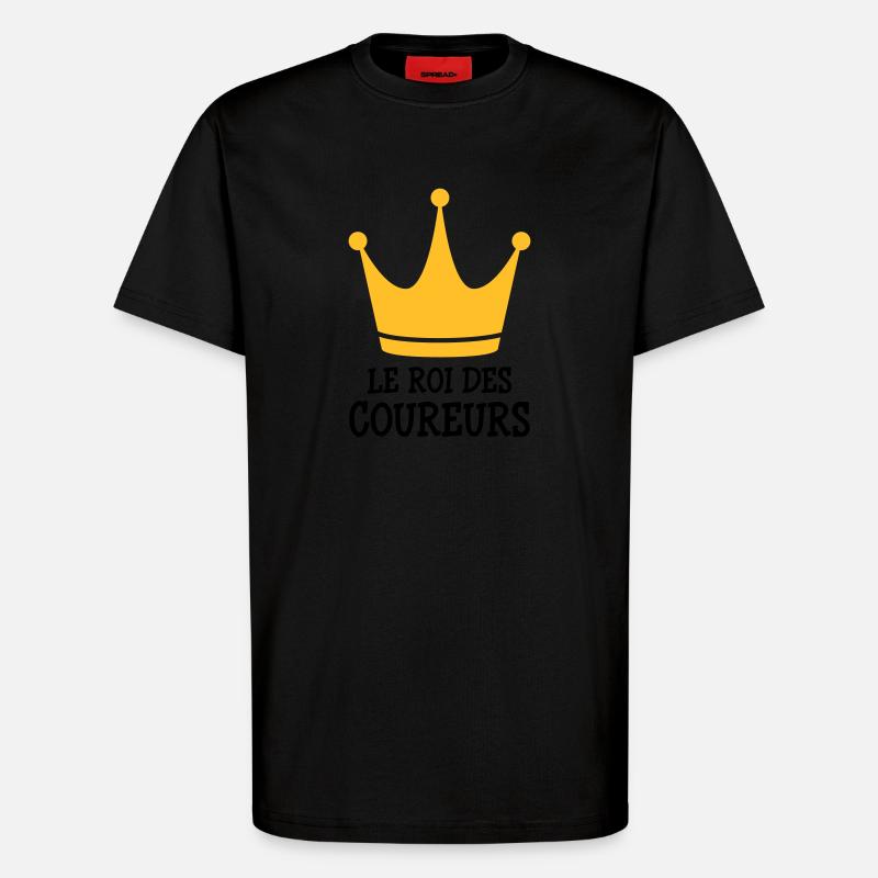 Course à Pied / Running / Jogging / Coureur - T-shirt bio décontracté fabriqué en UE - SOLID BLACK