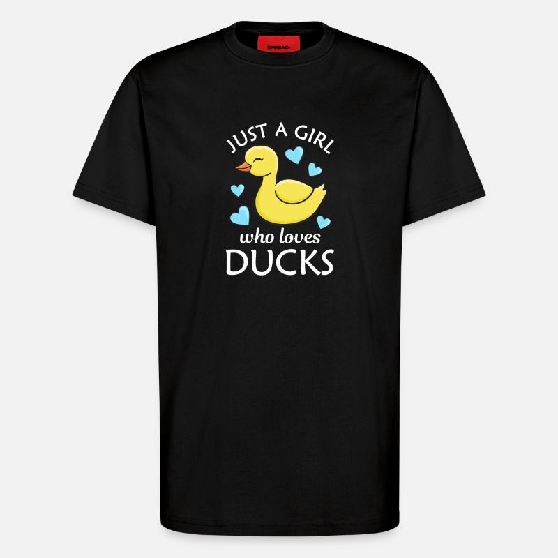 Duck Ducks - T-Shirt - made by SPREAD - SOLID BLACK