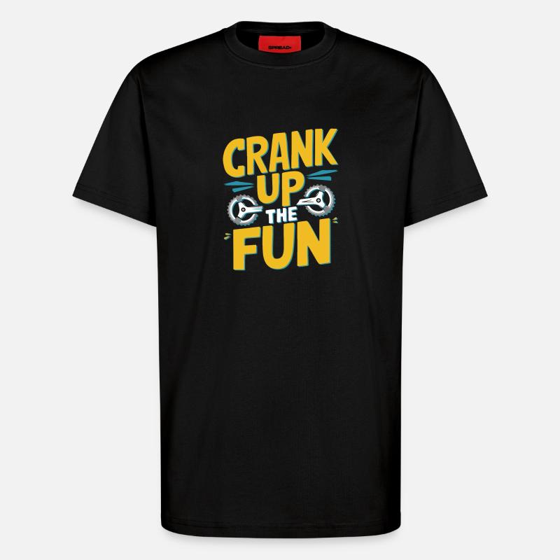 Drehen Sie den Spaß auf - T-Shirt - made by SPREAD - SOLID BLACK
