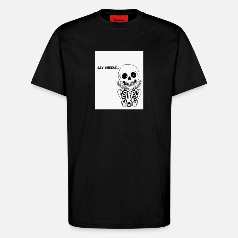 Skelett-Lächeln - T-Shirt - made by SPREAD - SOLID BLACK