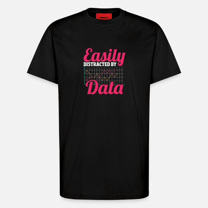 Analyst Datenerfassung Dateningenieur Daten - T-Shirt - made by SPREAD - SOLID BLACK