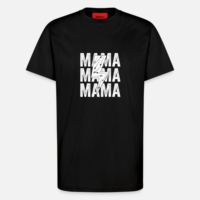 Fechter Mama Mutter Fechten - T-Shirt - made by SPREAD - SOLID BLACK