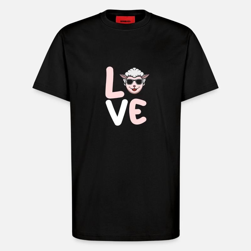 Shepherd Sheep - T-Shirt - made by SPREAD - SOLID BLACK
