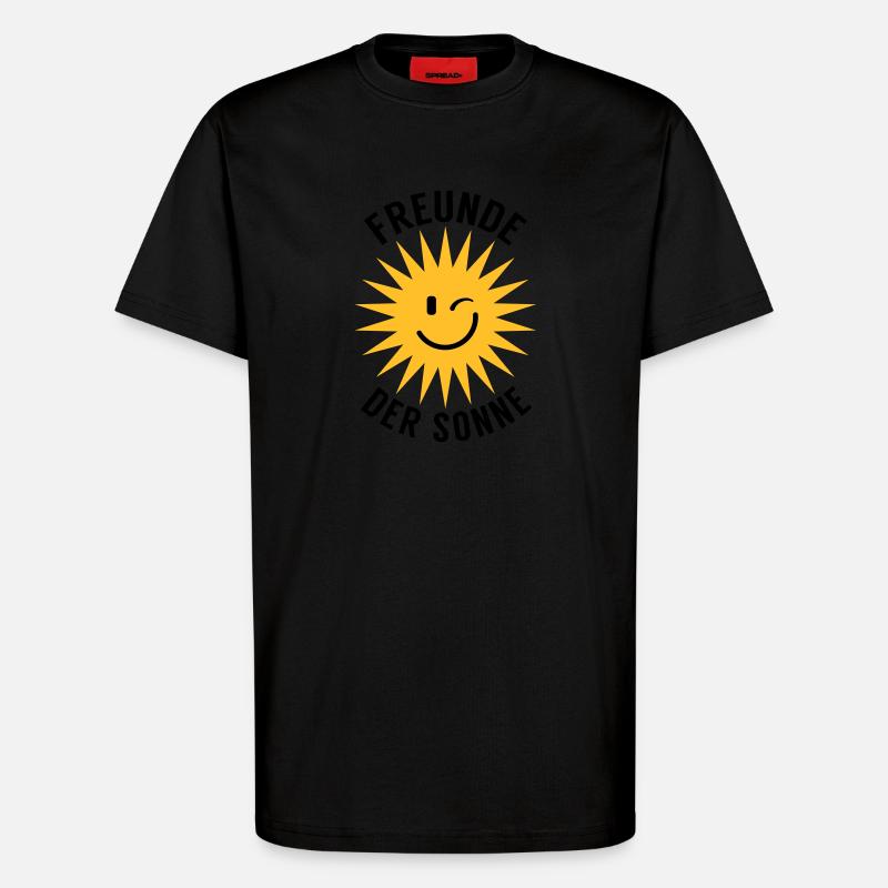 Freunde der Sonne - T-Shirt - made by SPREAD - SOLID BLACK