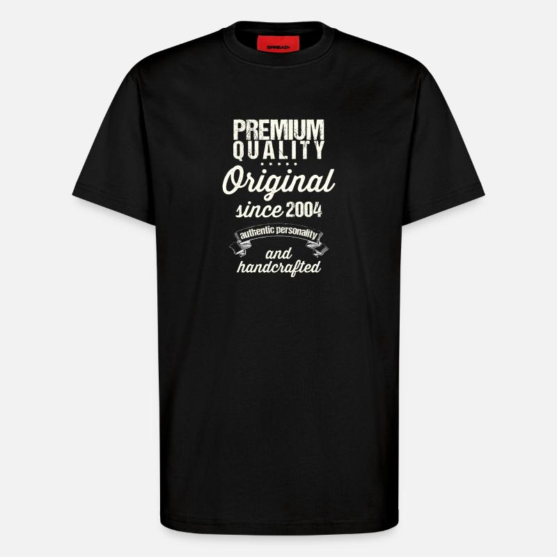 Jahr 2004 - T-Shirt - made by SPREAD - SOLID BLACK