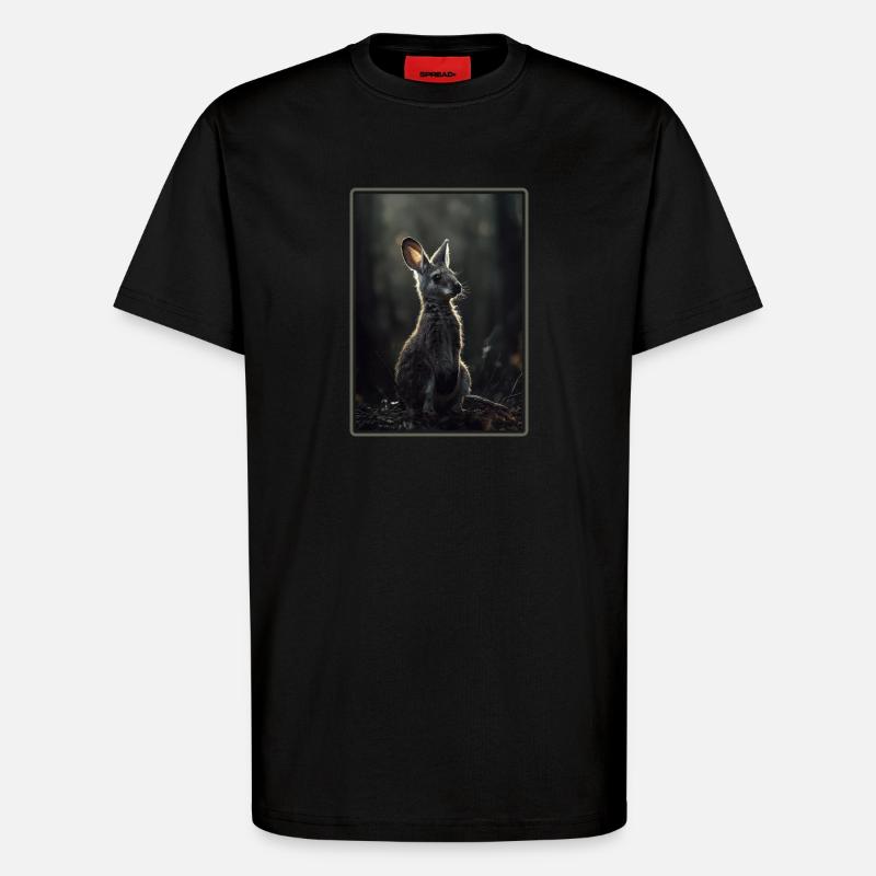 Wallabys Wallaby - T-Shirt - made by SPREAD - SOLID BLACK