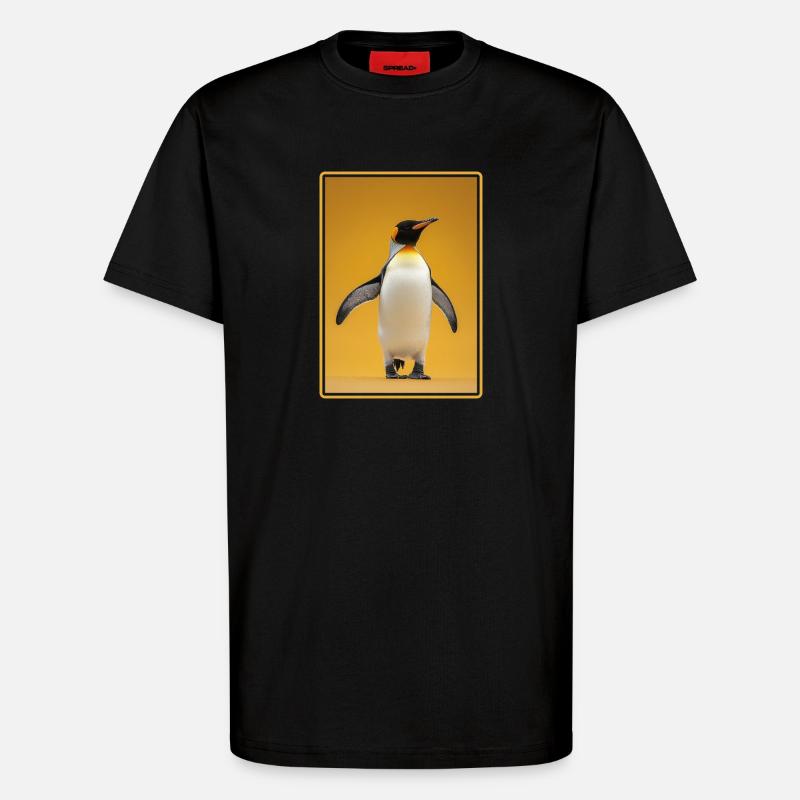 Pinguine Pinguin - T-Shirt - made by SPREAD - SOLID BLACK