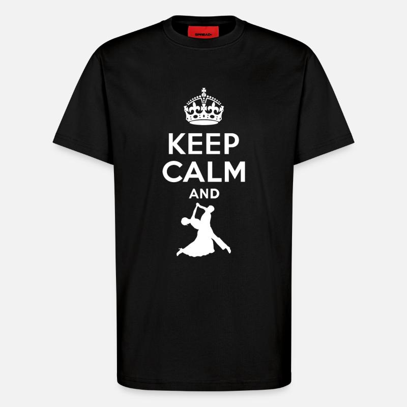 Keep Calm - Walzer tanzen - T-Shirt - made by SPREAD - SOLID BLACK