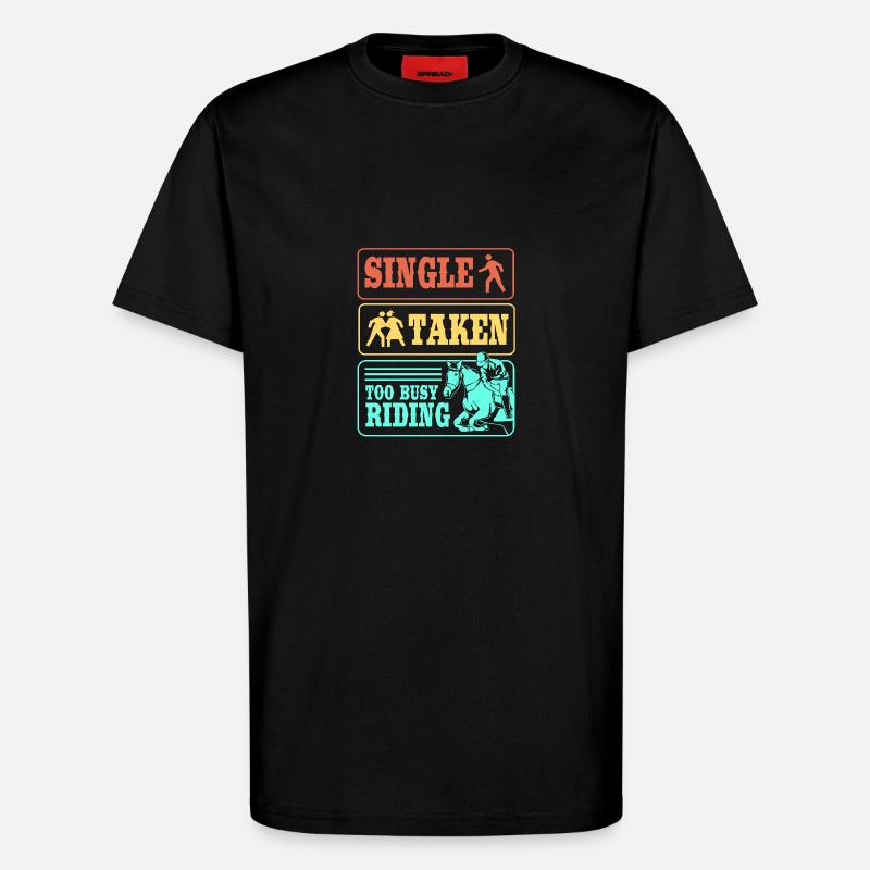 Saut d’obstacles Saut d’obstacles - T-shirt bio décontracté fabriqué en UE - SOLID BLACK