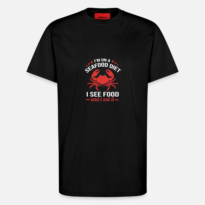 Krabbe - T-Shirt - made by SPREAD - SOLID BLACK