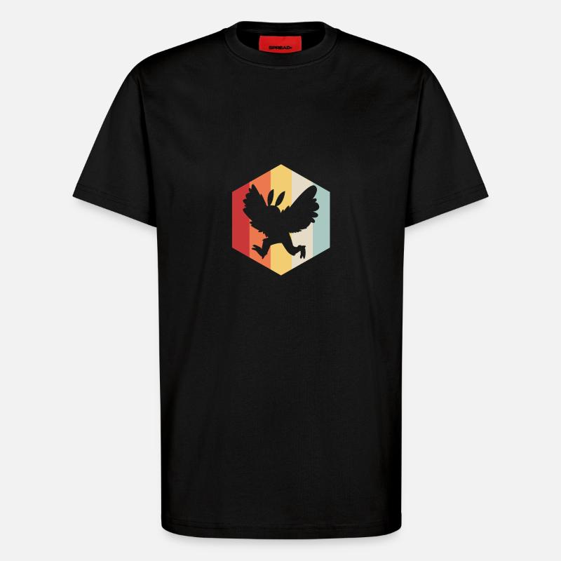 Mottenmann - T-Shirt - made by SPREAD - SOLID BLACK