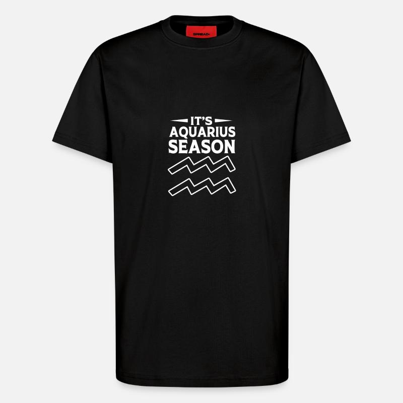 Sternzeichen Wassermann - T-Shirt - made by SPREAD - SOLID BLACK