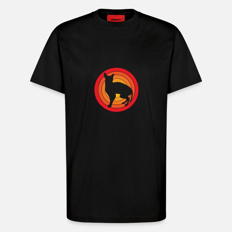 Sphynx Katzen - T-Shirt - made by SPREAD - SOLID BLACK