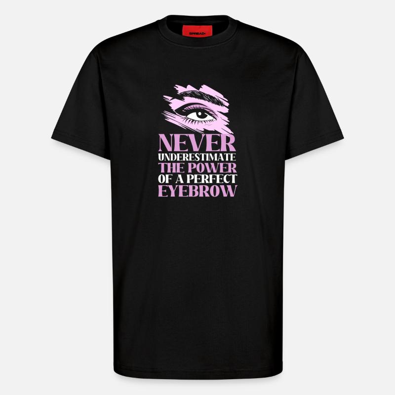Cosmetics Beautician Microblading Make-up - T-Shirt - made by SPREAD - SOLID BLACK