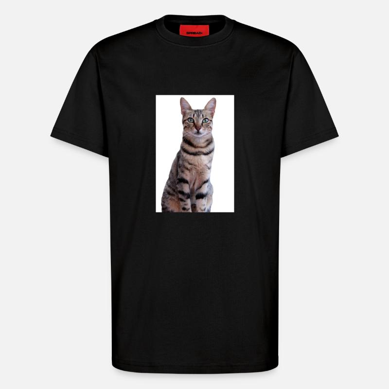 Katze Kätzchen - T-Shirt - made by SPREAD - SOLID BLACK
