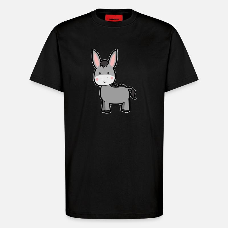 Esel - T-Shirt - made by SPREAD - SOLID BLACK