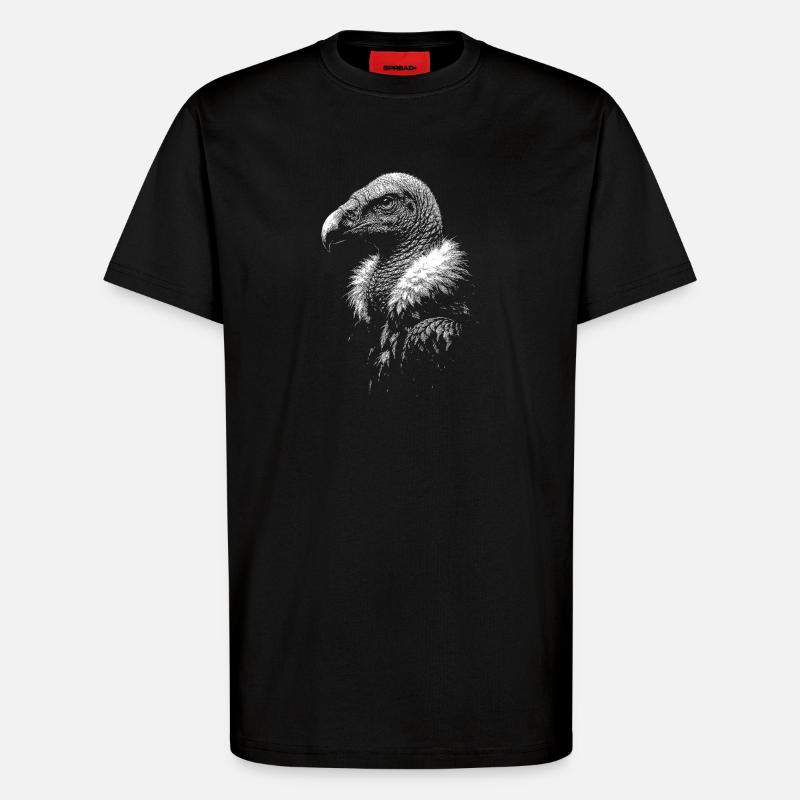 Aasgeier - T-Shirt - made by SPREAD - SOLID BLACK