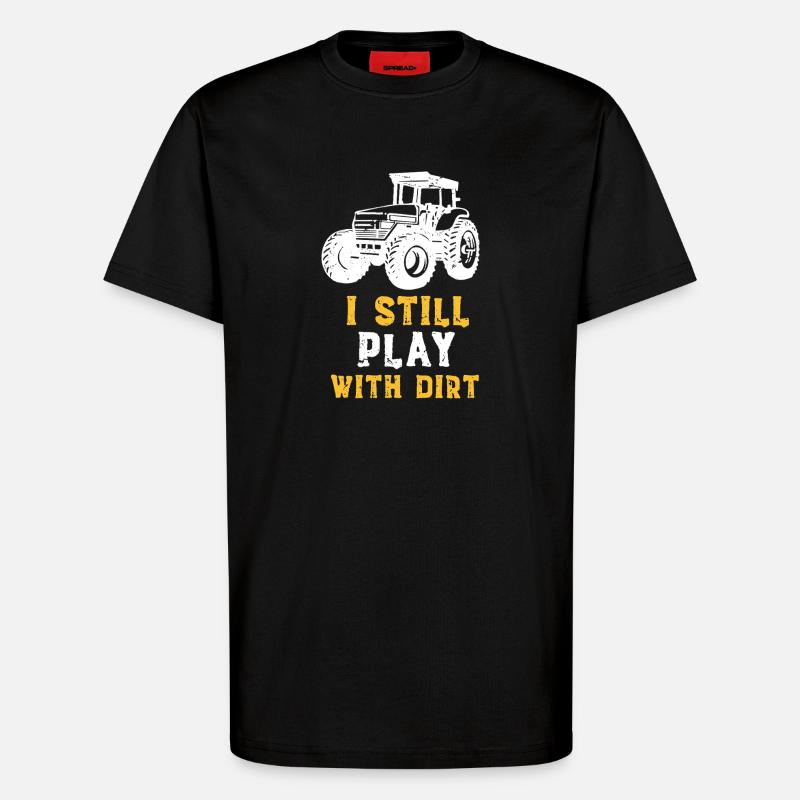 Traktor & Dreck - T-Shirt - made by SPREAD - SOLID BLACK
