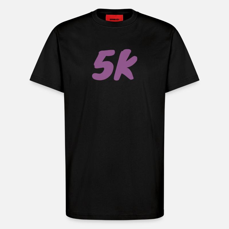 5K_langsame Läufer - T-Shirt - made by SPREAD - SOLID BLACK
